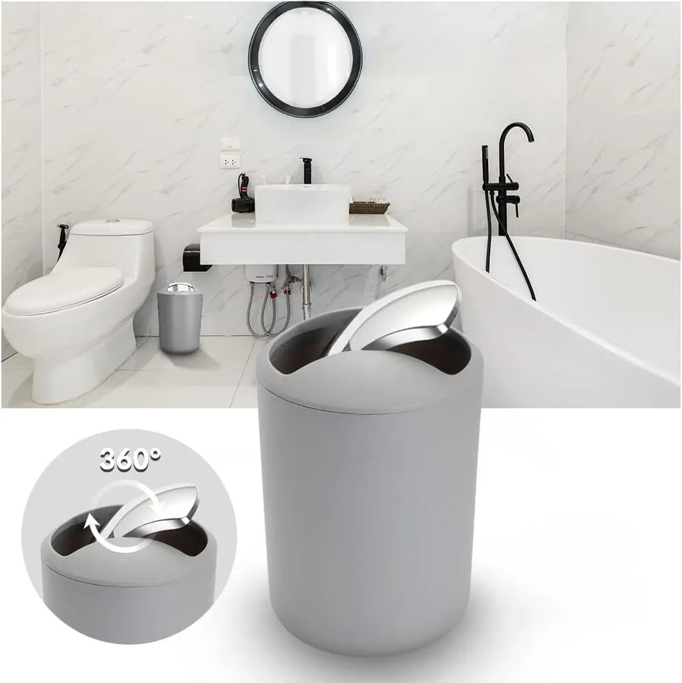 Súprava kúpeľňových doplnkov FLORES sivá