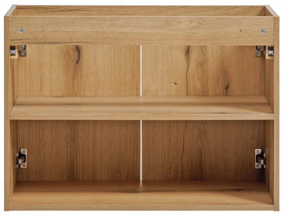 Závesná skrinka Nova Oak I so zápustným umývadlom 80 cm dub coast evoke
