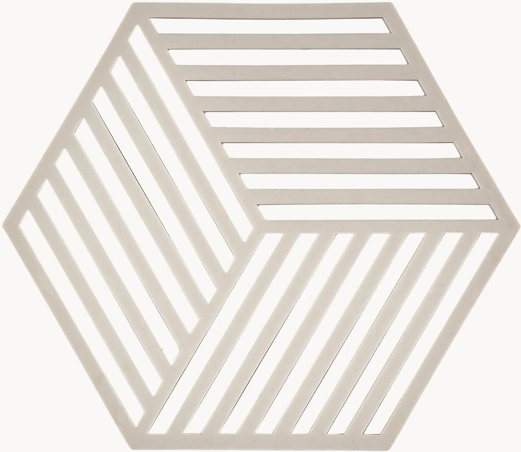 Silikónové podložky pod poháre Hexagon, 6 ks