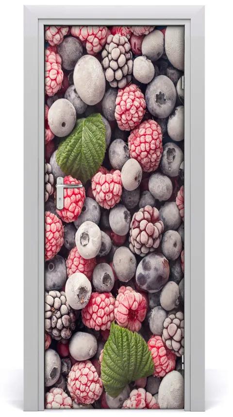 Fototapeta na dvere samolepiace mrazené ovocie 85x205 cm