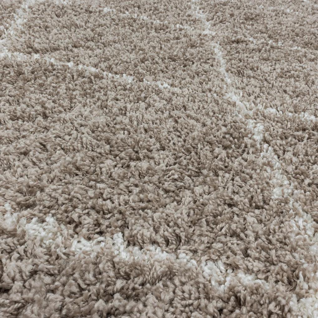 Ayyildiz koberce Kusový koberec Alvor Shaggy 3401 beige kruh - 160x160 (priemer) kruh cm