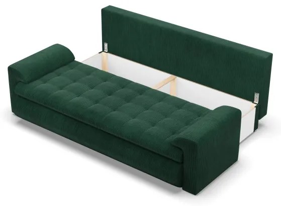 Trojmiestna rozkladacia sedačka FORESTA fľaškovo zelená