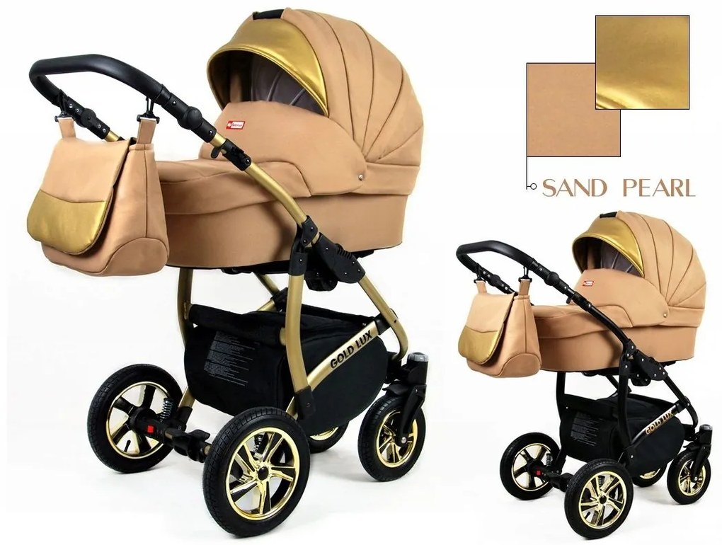 Kombinovaný kočík Raf-pol Gold lux - Sand pearl (2-kombinácia)