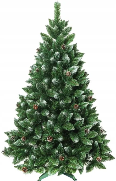 Foxigy Vianočný stromček Borovica 120cm so šiškami Luxury Diamond