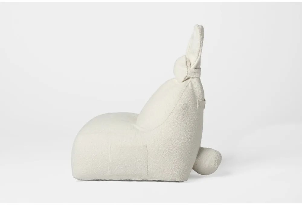 Krémovobiely detský sedací vak Funny Bunny – The Brooklyn Kids