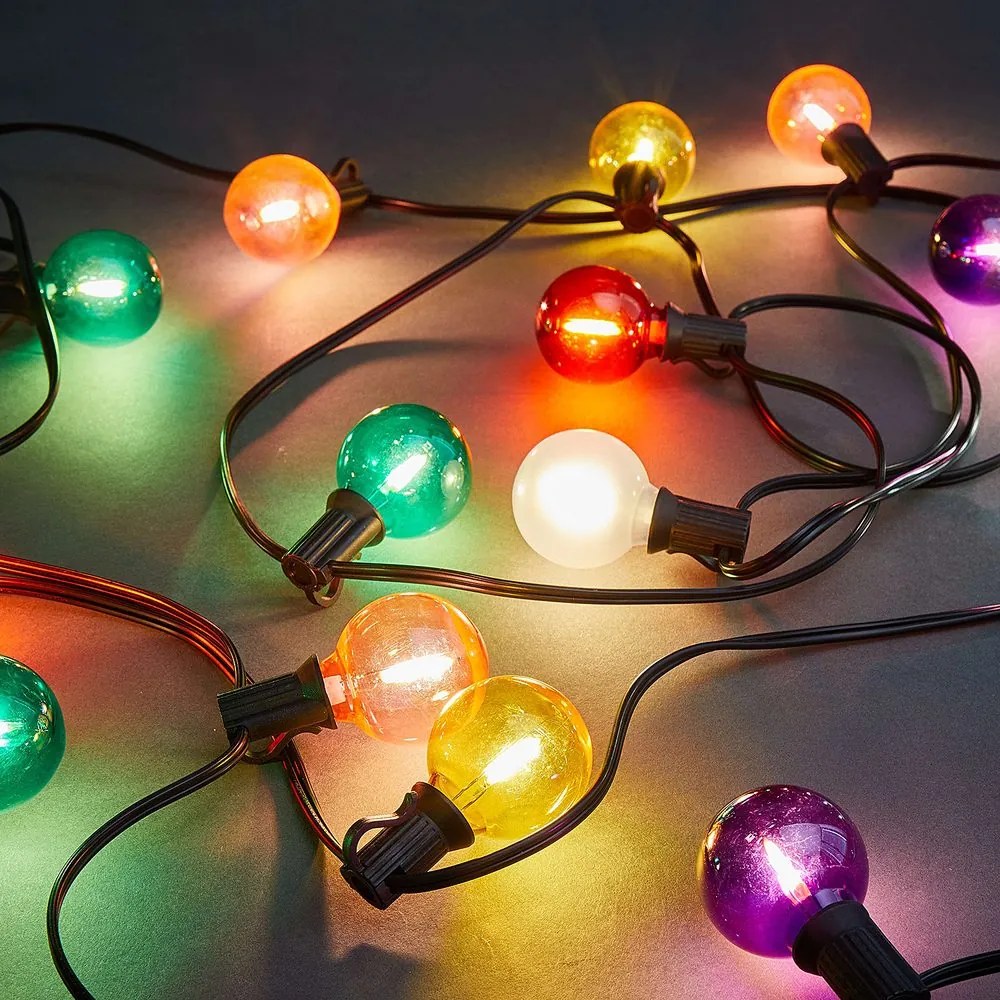 RAINBOW BULBS LED Svetelná reťaz vonkajšia 30 svetiel