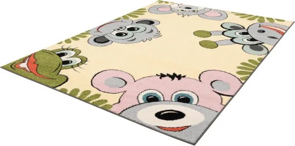 Detský koberec Funky Top Tig žltý