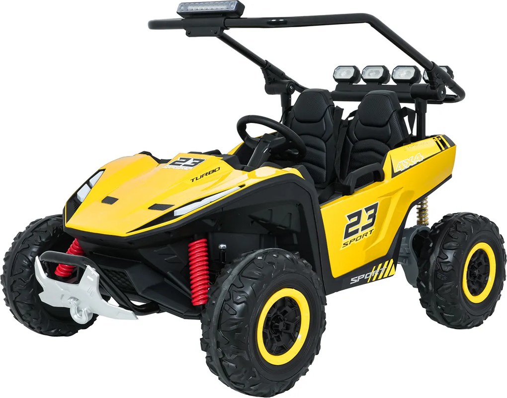 Ramiz Elektrická bugina TURBO 23 pre deti žltá