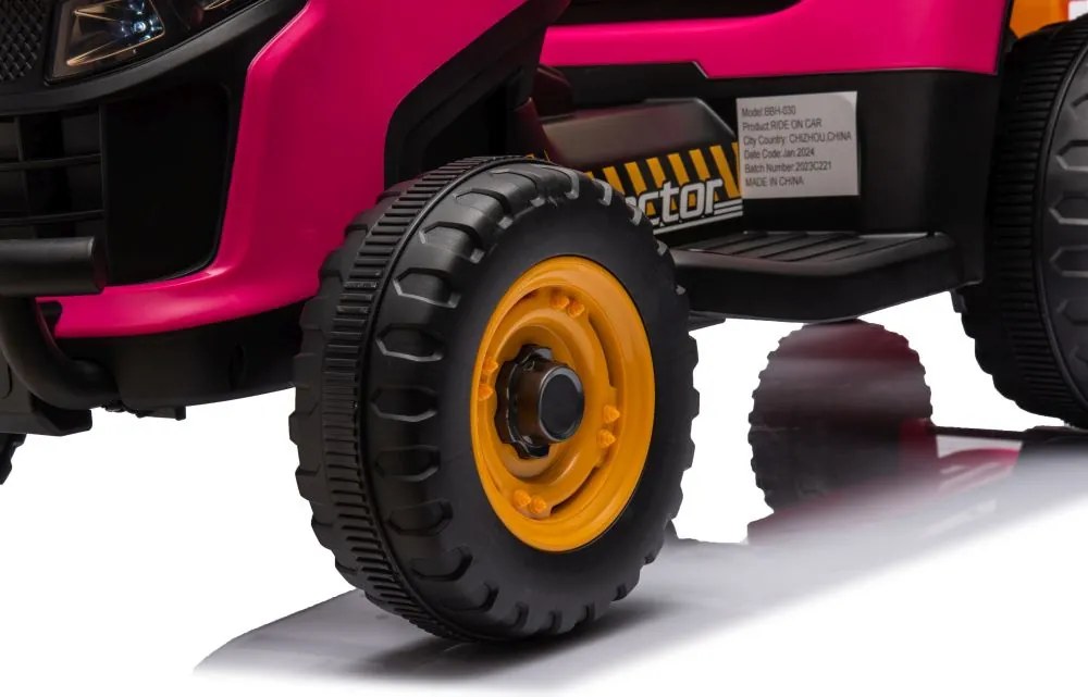 LEAN CARS Batériový traktor BBH-030 ružový