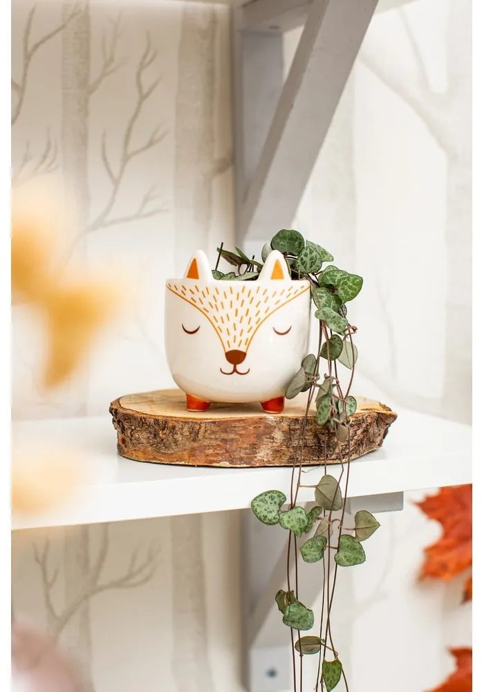 Kamenný obal na kvetináč ø 7 cm Woodland Fox – Sass &amp; Belle
