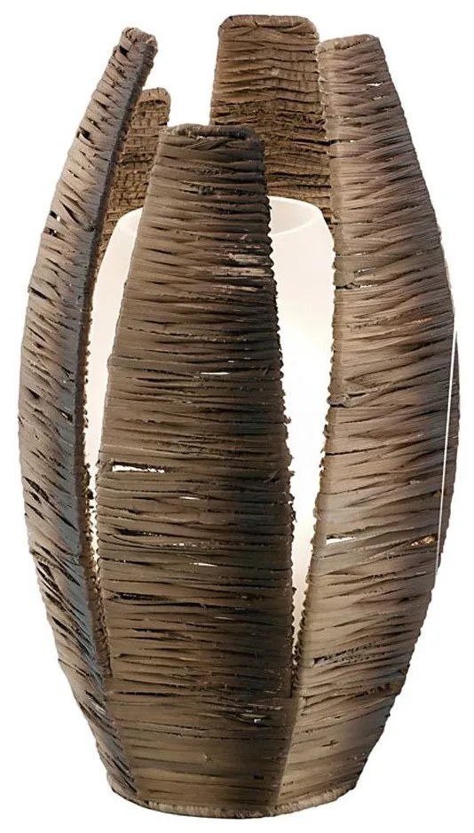 EGLO 91014 - Stolná lampa MONGU 1 x E27/60W hnedá