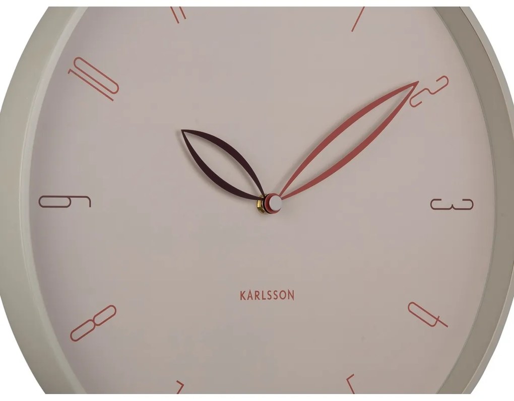 Karlsson 6012WG dizajnové nástenné hodiny béžová, pr. 40 cm