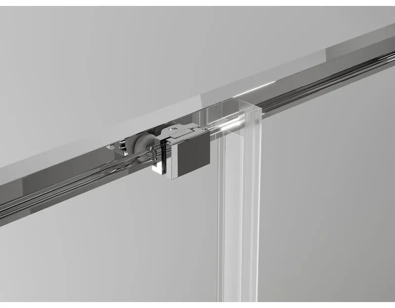 Mexen Exo, sprchovací kút s posuvnými dverami 150 x 80 cm, 6mm číre sklo, chrómový profil, 8151-150-080-01-00