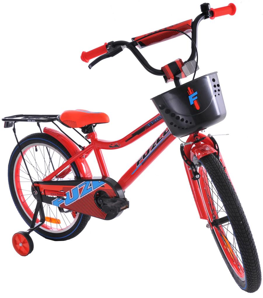 Fuzlu Detský bicykel Thor červeno-čierny 10,5&quot; 20&quot; 2023