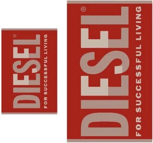 XXXLutz SADA FROTÉ UTERÁKOV, červená Diesel - Kúpeľňový textil - 004113001703