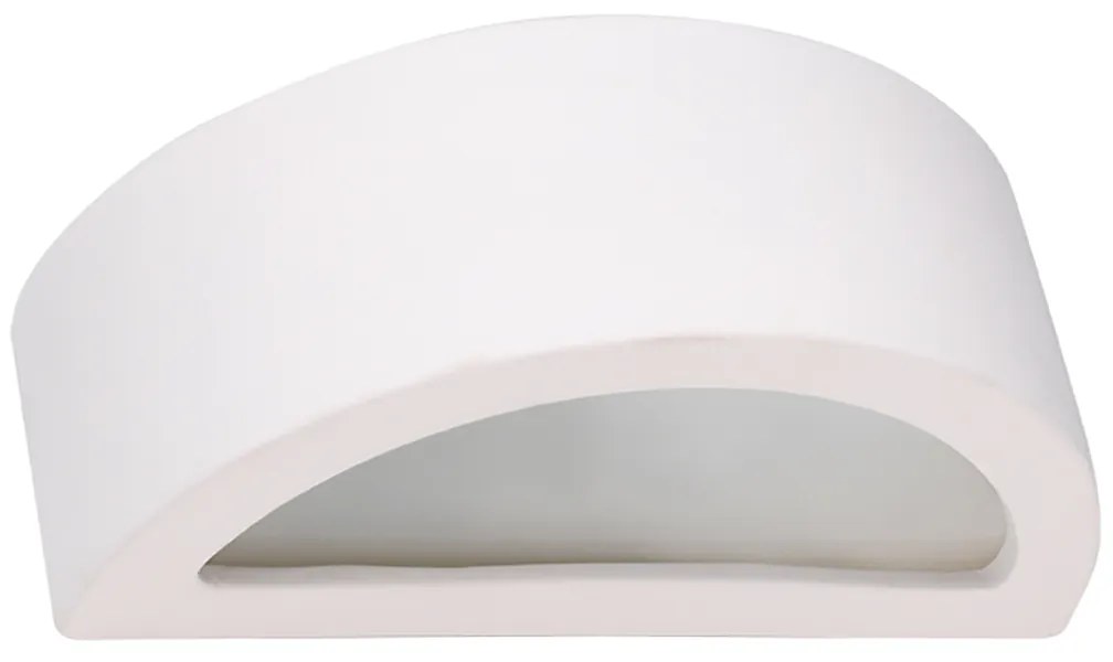 Nástenné svietidlo Atena 20, 1x biele keramické tienidlo