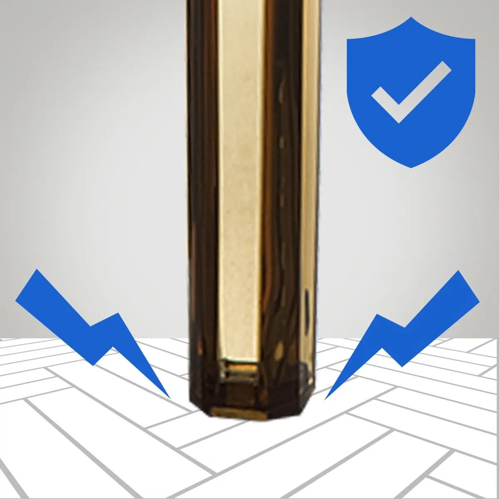 Plastová barová stolička FOX - Hnedá transparent