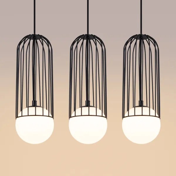 Sollux SL.1334 - Luster na lanku BRINA 3xG9/8W/230V čierna