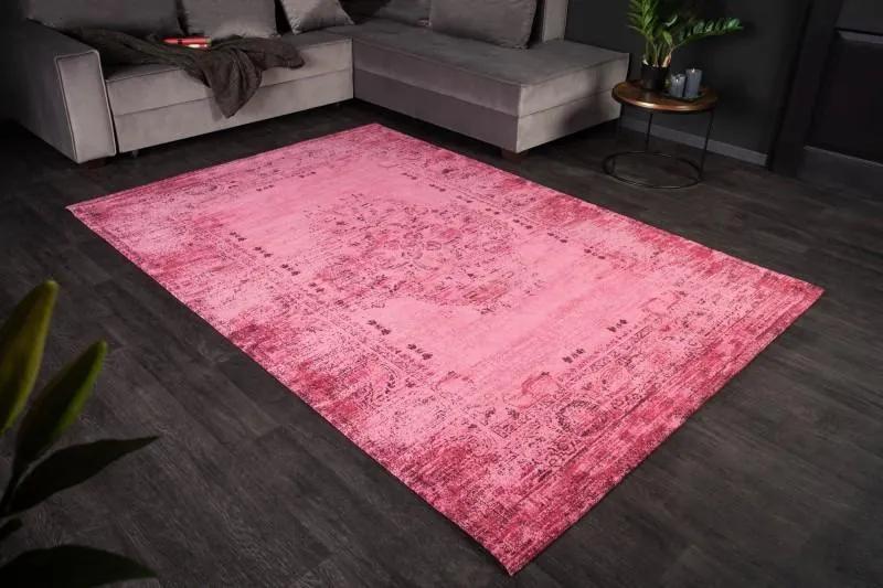 IIG -  Elegantný bavlnený koberec POP ART 240x160 cm ružový orientálny vzor