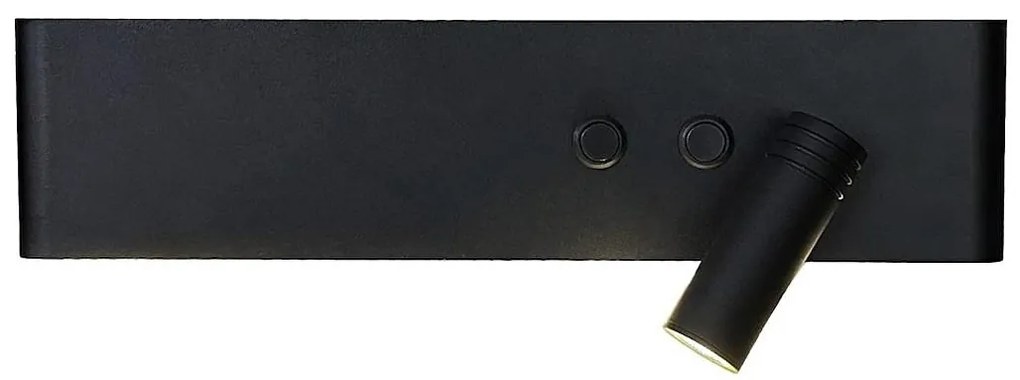 LED Nástenné bodové svietidlo RESORT LED/10W/230V + LED/3W čierne pravé