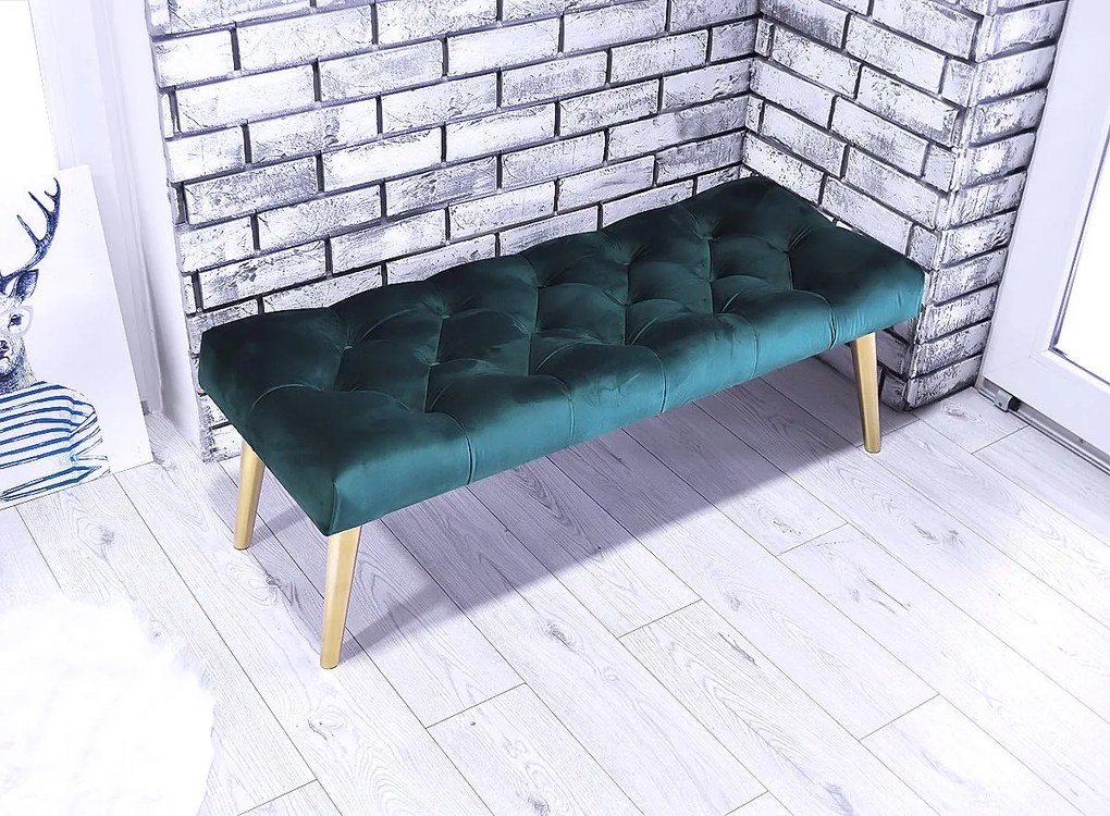 Chesterfield lavička Velvet Ocean