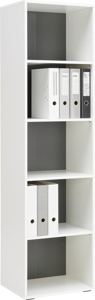 XXXLutz REGÁL, antracitová, biela, 50/185,6/40 cm Hom`in - Regály - 001803069058