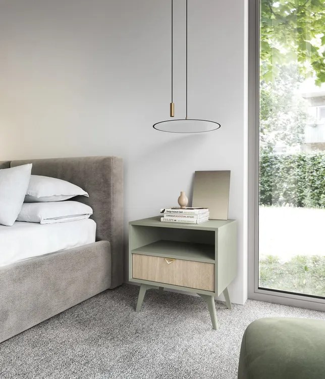 Nočný stolík Forest (S54), eukalyptus