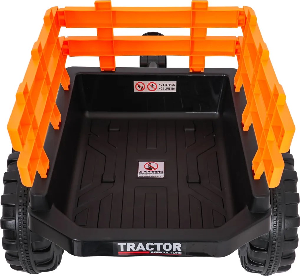 Ramiz MEGA Traktor D68 s prívesom žltý