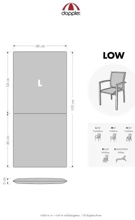 Doppler LIVING 5703 nízky - set 6 ks - podušky na stoličku a kreslo