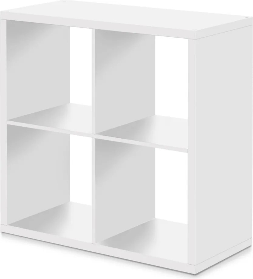 Regál Max, 2x2 priehradky, biely