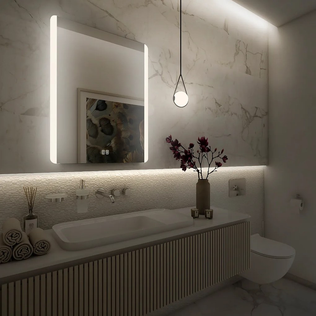 Nimco LED zrkadlo 600x800 s dvoma dotykovými senzormi - ZP 17002VX