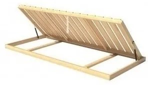 Texpol PRO BOČNÝ VÝKLOP - latový rošt s nosnosťou 150 kg 110 x 210 cm, smrekové laty + bukové nosníky