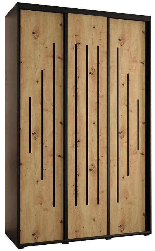 Skriňa 45 Canaris 12 150 čierna/artisan/čierna