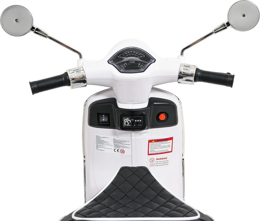 Ramiz Vespa Scooter ROMA Biela Detský motocykel