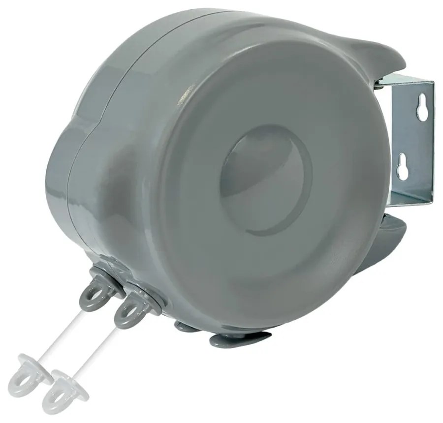 Sivý nástenný sušiak na bielizeň 30 m – Addis