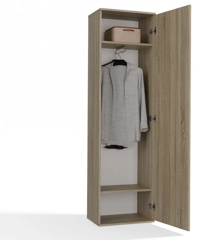 Šatníková skriňa Dialogos 1 (dub sonoma) (so zrkadlom). Akcia -19%. Vlastná spoľahlivá doprava až k Vám domov. 1132543