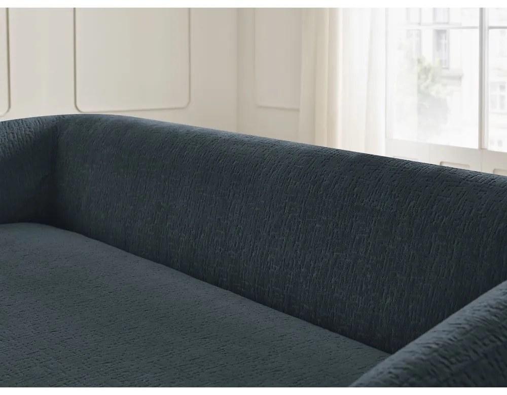 Tmavomodrá ženilková rozkladacia pohovka 228 cm Neyo – Bobochic Paris