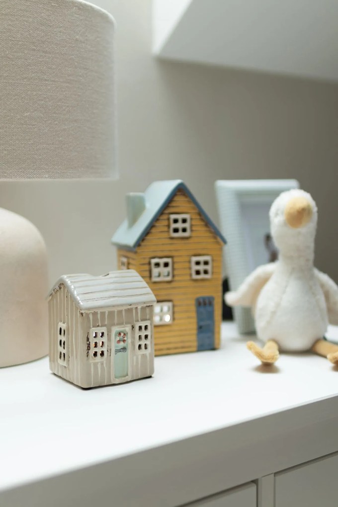 Ib Laursen Keramický svietnik Thorshavn Blue Door