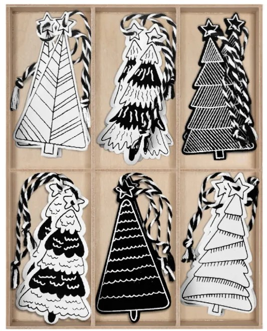 Vianočné ozdoby KL-21X16 (12 ks)