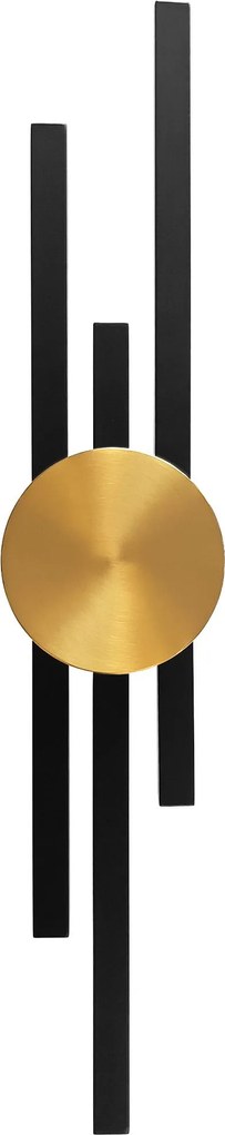 Toolight Rea, Nástenné svietidlo LED APP1437-W BLACK GOLD, OSW-07685