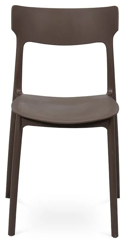 Hnedá plastová záhradná stolička Biá – Bonami Essentials