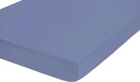 Napínacie prestieradlo Jersey Castell 90x200 cm, modré%