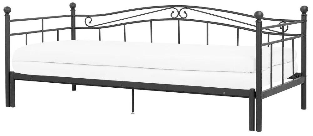 Rozkladacia posteľ 80 cm TULO (čierna) (s roštom). Vlastná spoľahlivá doprava až k Vám domov. 1022656