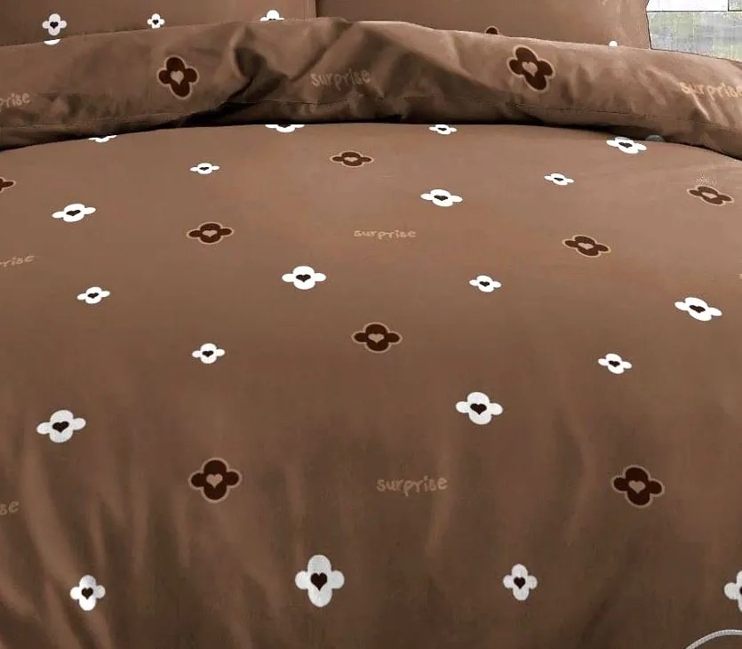 Bavlnené obliečky ROMEA BROWN 3-dielna sada 140x200 cm