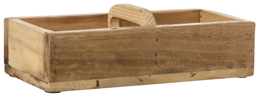 Ib Laursen Drevený box s uchom Unique 30 cm – 2 priehradky