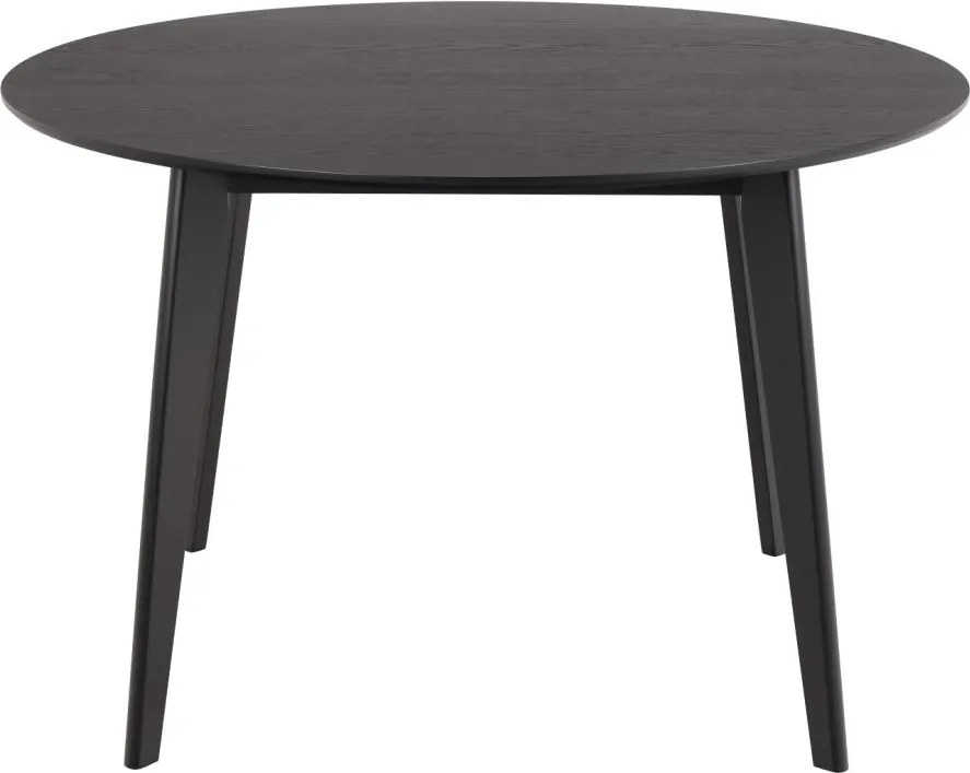 Okrúhly jedálenský stôl Roxby 120 cm čierny