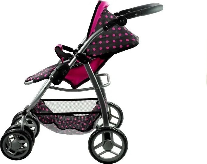 Kočík pre bábiky Alice Deep, kočík, prenosná postieľka 2v1