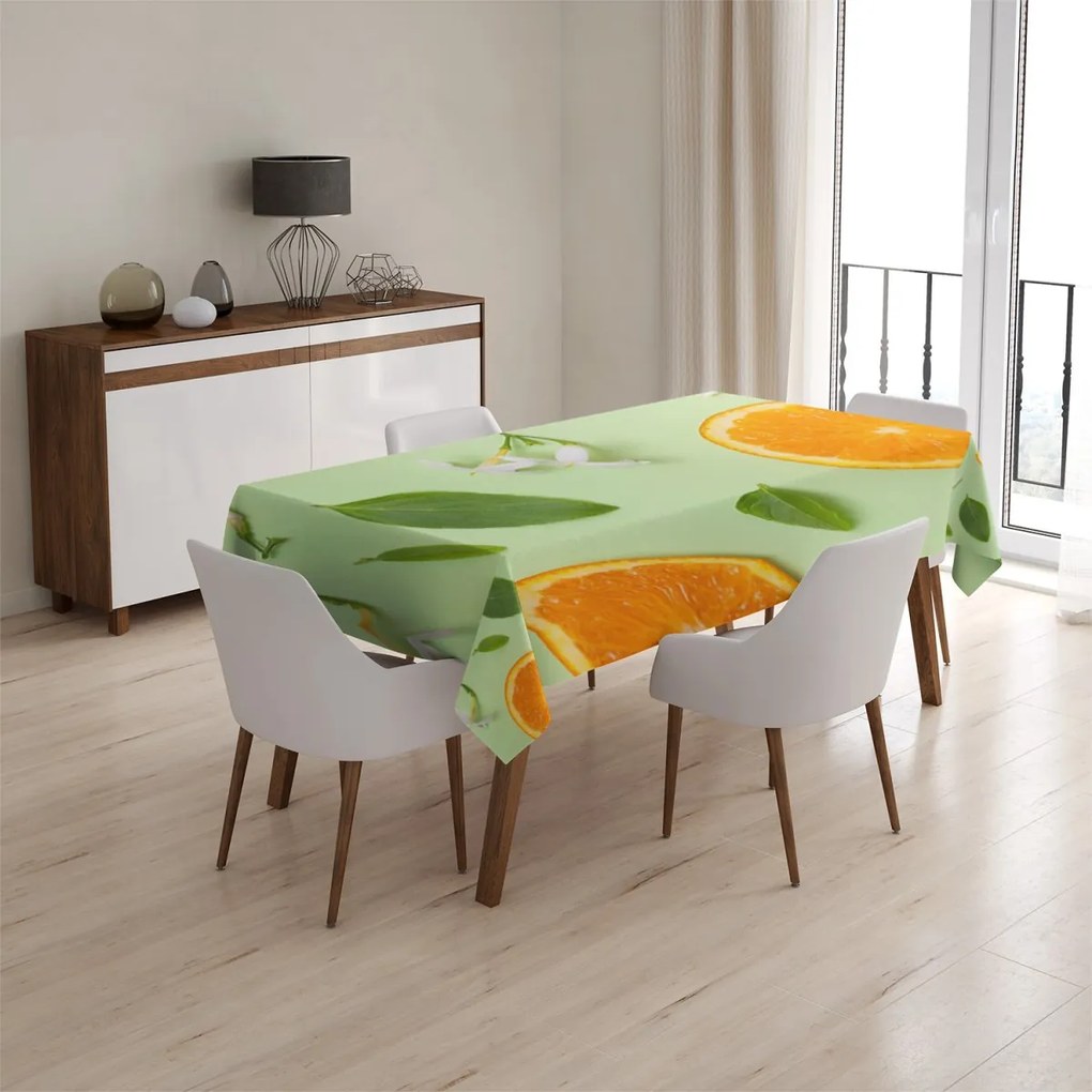 Sablio Obrus Citrus a kvet - 130x130 cm