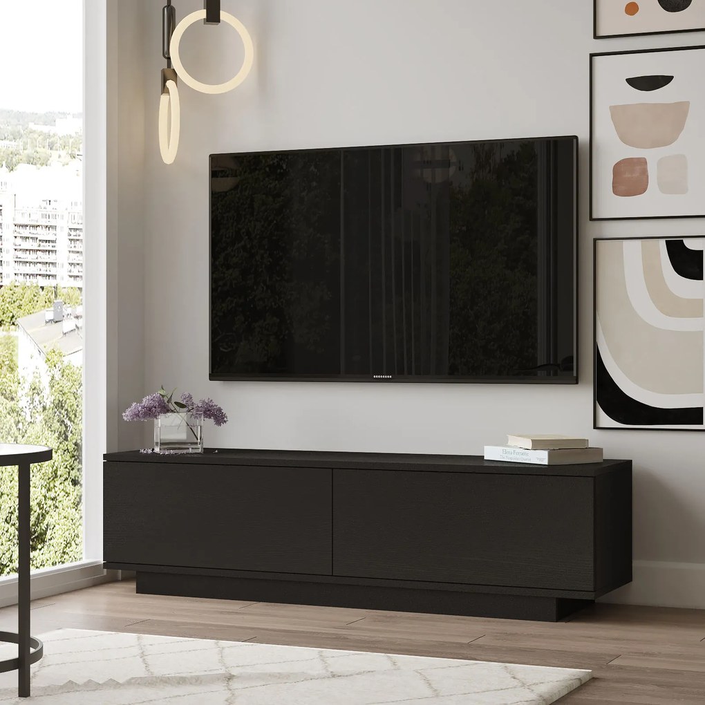TV stolík/skrinka Fancy (Čierna). Akcia -16%. Vlastná spoľahlivá doprava až k Vám domov. 1072592