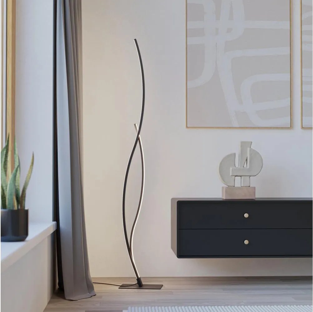 Eglo 901209 - LED Stojacia lampa GRISOLIA LED/20W/230V 4000K čierna